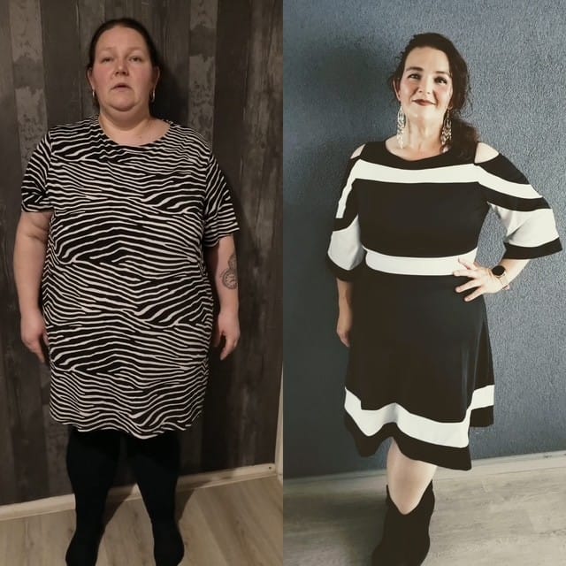Patricia voor en na Dutch Diet